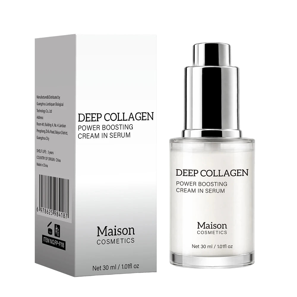 Deep Collagen Serum, Women Serum for Smoothing Fine Lines, Moisture & Firming Skin Care, Korean Skincare Serum, 30ml