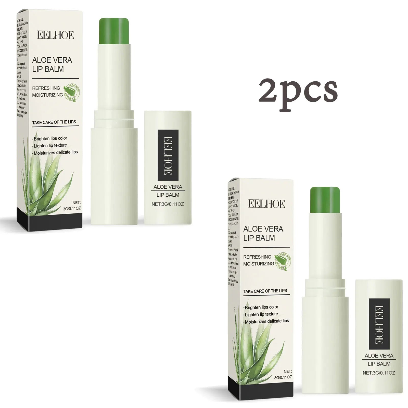 Eelhoe Aloe Vera Skin Care Series Fade Fine Lines Light Weight Improving Elasticity Nourishing Hydrating Facial Moisturizing Set