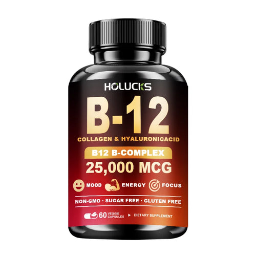 Advanced Vitamin B12 Supplement, with MSM, Marine Collagen, for Brain Vitality, Beautify Skin, Nervous System & Bone Health