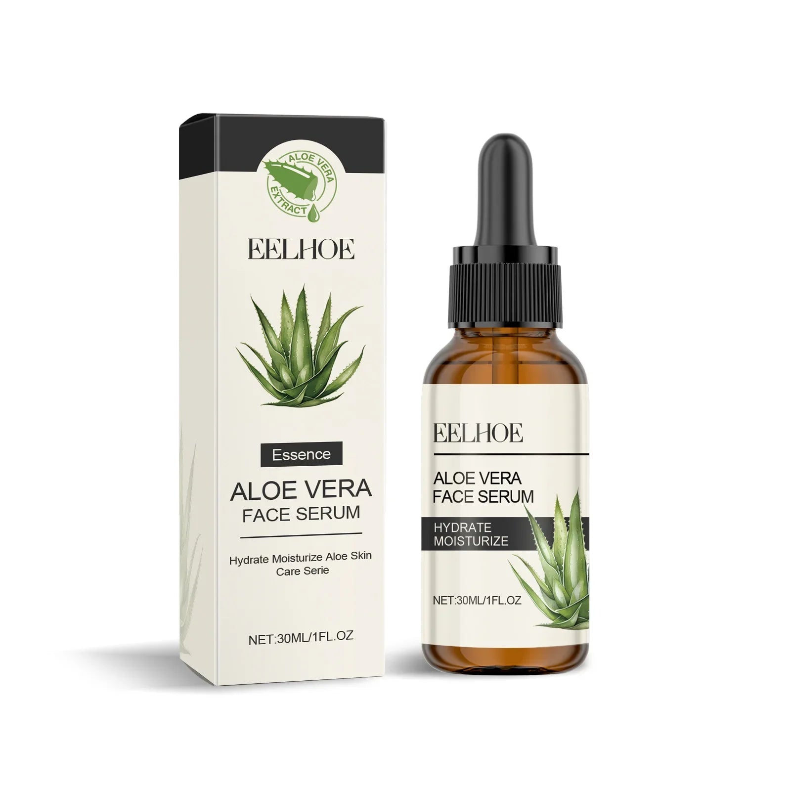 Eelhoe Aloe Vera Skin Care Series Fade Fine Lines Light Weight Improving Elasticity Nourishing Hydrating Facial Moisturizing Set