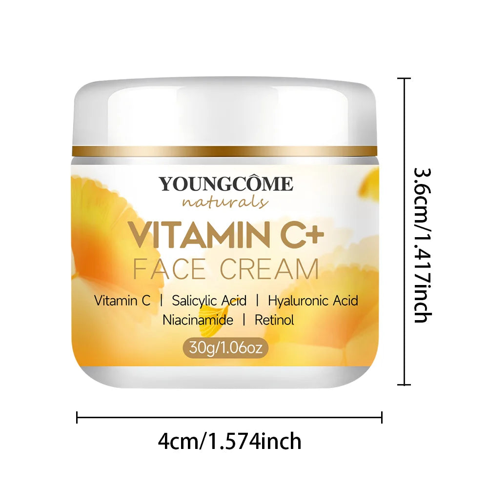 YOUNGCOMEN Vitamin C Face cream Retinol Moisturizing Firming Hyaluronic Lightening Repairing Smooth Skincare Whitening Creams